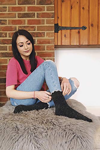 Image of Womens Thick Cozy Warm Low Cut Alpaca Wool Blend Hiking Socks for Ankle Boots