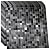 XUANINY 10-Piece Self-Adhesive Metal Backsplash, Peel and Stick Tile for Kitchen Brushed Aluminium Surface backsplash (11.73"x11.73",10) (Black+ Gray)