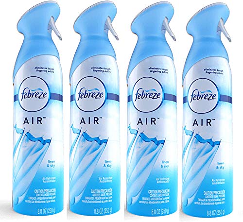 Febreze Air Effects Air Freshener Linen and Sky 8.8 Ounce - 4 Pack