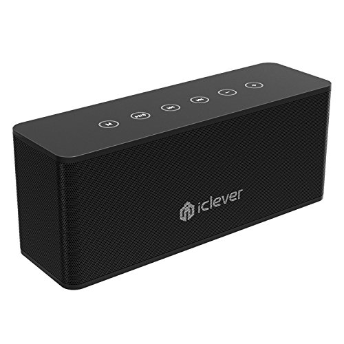 iClever Slambox Bluetooth Speakers - 20W Powerful Wireless Speaker with Superior Audio Sound, Capacitive Touch Control, Long-Lasting Battery Life, Perfect for Party Beach Outdoors