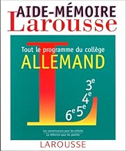 Download Aide-mémoire allemand, tout le programme du collège PDF