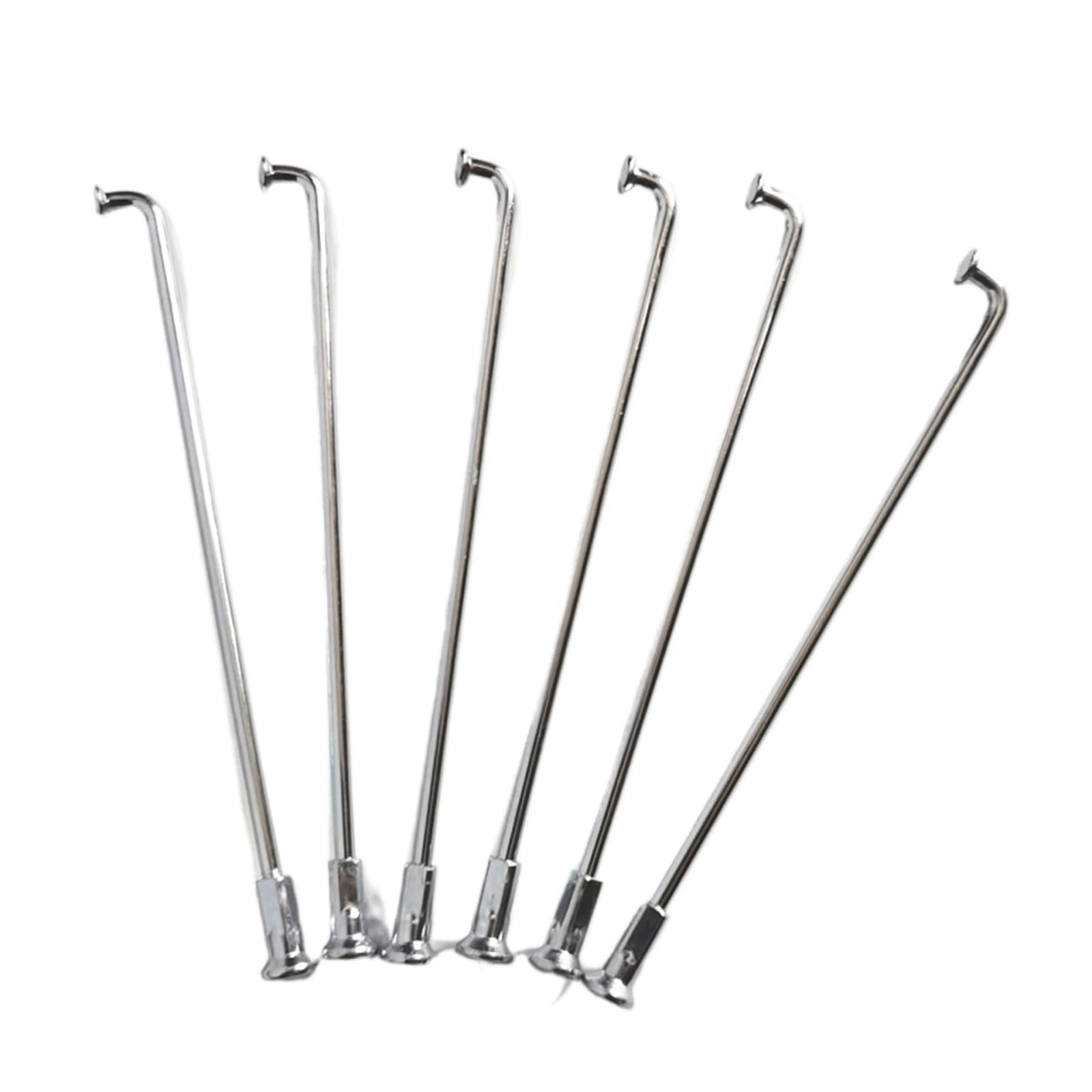 Raggi per moto fuoristrada e bici elettriche 8G da 4,0 mm - J-Bend 45 # in acciaio con nippli per la riparazione di ruote pesanti (4,0 x 150 mm argento)
