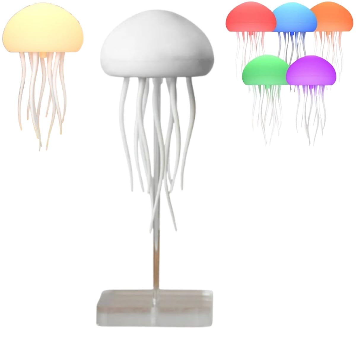 Lampada Medusa Fluttuante Aniepaa - RGB, Controllo Vocale, Ricaricabile Per Camera - Foto 5