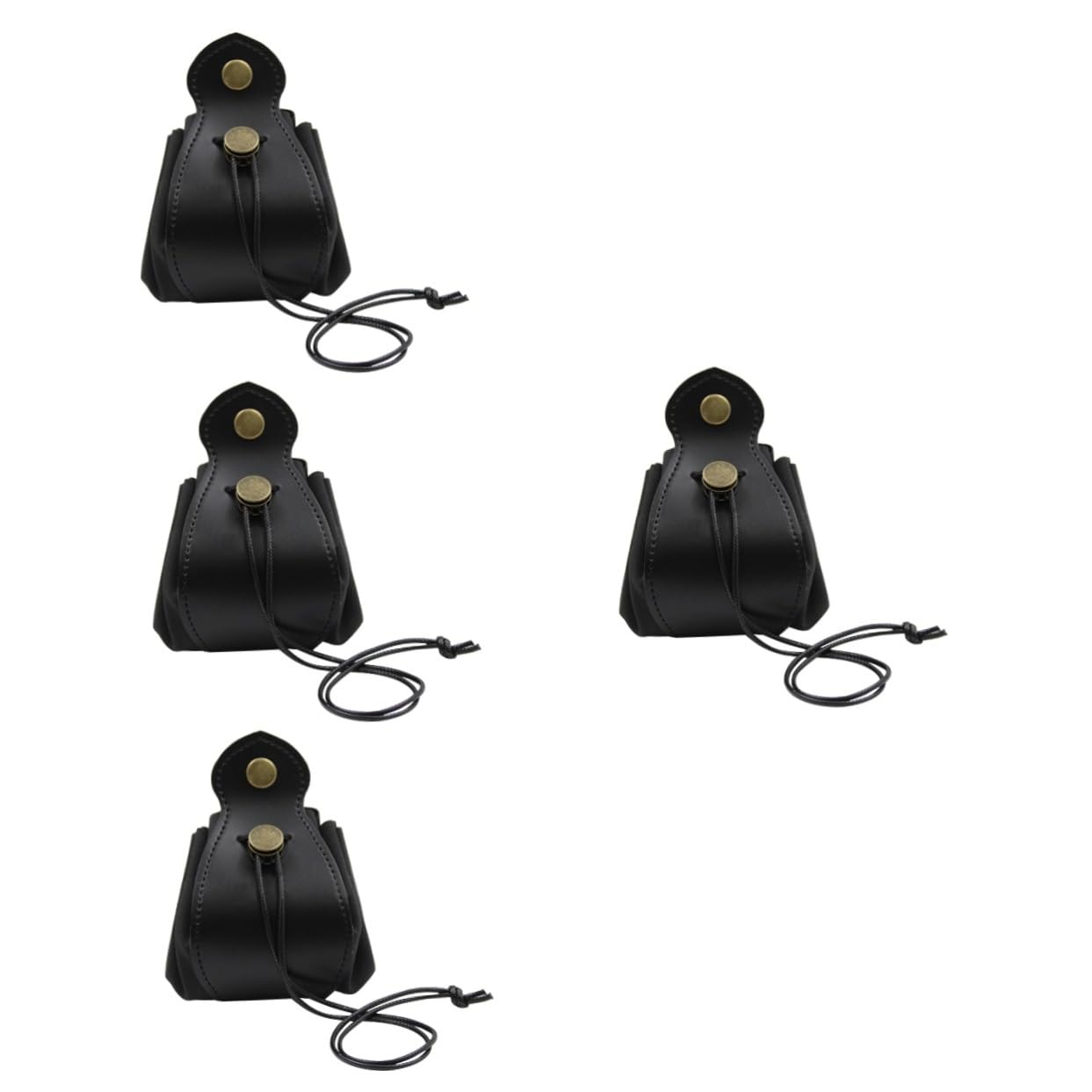 TOYANDONA 4pezzi Borsa Porta Dadi Pelle Organizer Pratico Per Giochi e Gioielli Sacchetto Anti-usura Compatto e Facile Da Pulire