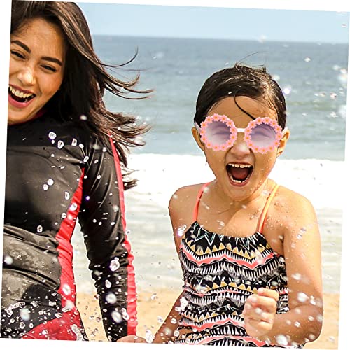 NOLITOY Adorable Sunflower Childrens Sunglasses Pink UV Protection Sunshades for Party Dress Up Photo Props Festival Outdoor Activities2