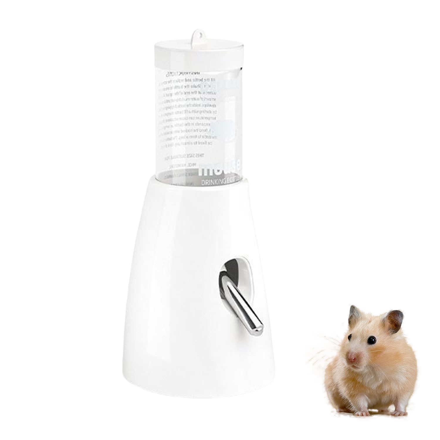 PAVIKE 小動物 給水器 ペットボトル ハムスター 給水器 うさぎ 水入れ 置き型 大容量 省スペースデザイン 電源不要 みずのみ器 熱中症を防ぐ 転倒防止 漏れ防止 ペット用品（80ml）