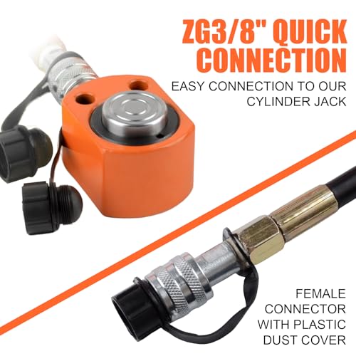 Image of HZLZRZ CP-180 Hydraulic Pump Hand Operated Pump Hydraulic Hand Pump Manual Pump for Porta Power and Jack (1000psi) (HZ-180)
