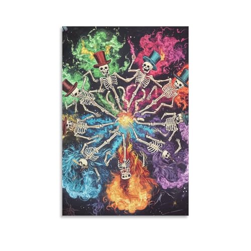 Crâne murale décoration sur toile premium pour salon et chambre