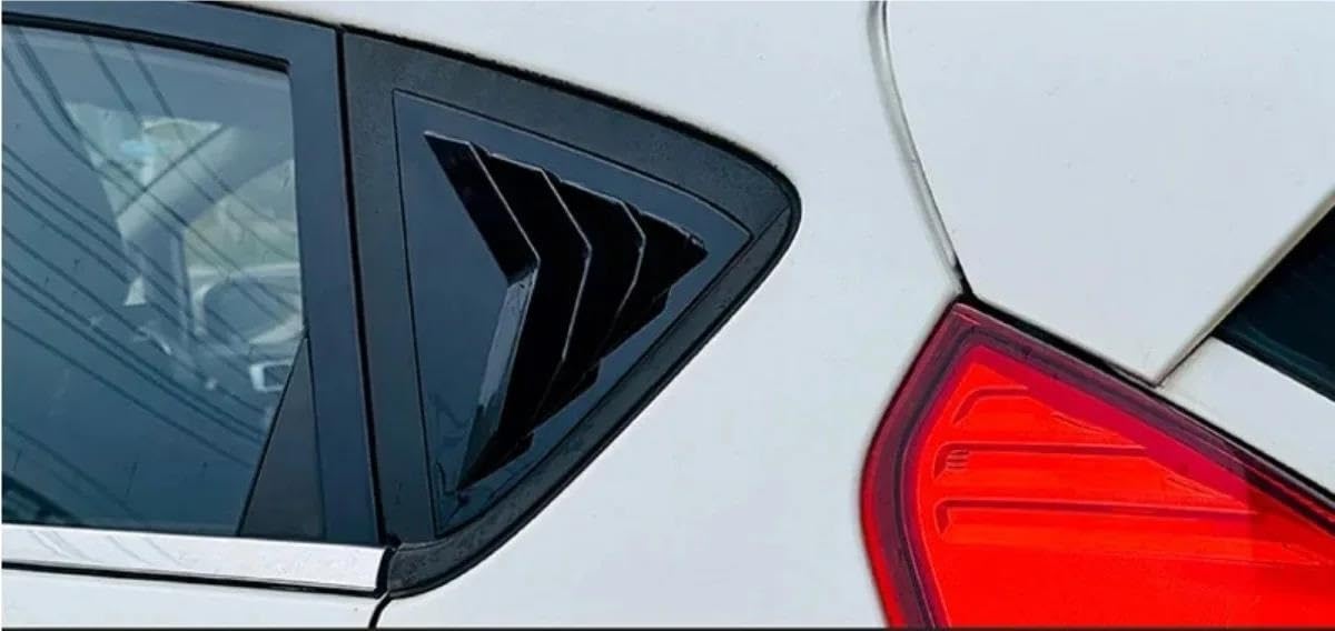 para Ford para Fiesta MK7 7.5 2008-2017, Persianas Laterales Traseras, Rejillas Triangulares De Ventilación, Accesorios Decorativos.(Carbon Fiber Look)