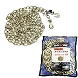 Boxer Heavy Duty Transport Chain with Clevis Hooks, ¼” x 20ft Grade 70 12,600lbs Breaking Strength - Tie Down for Trucks, Trailers, Tractors