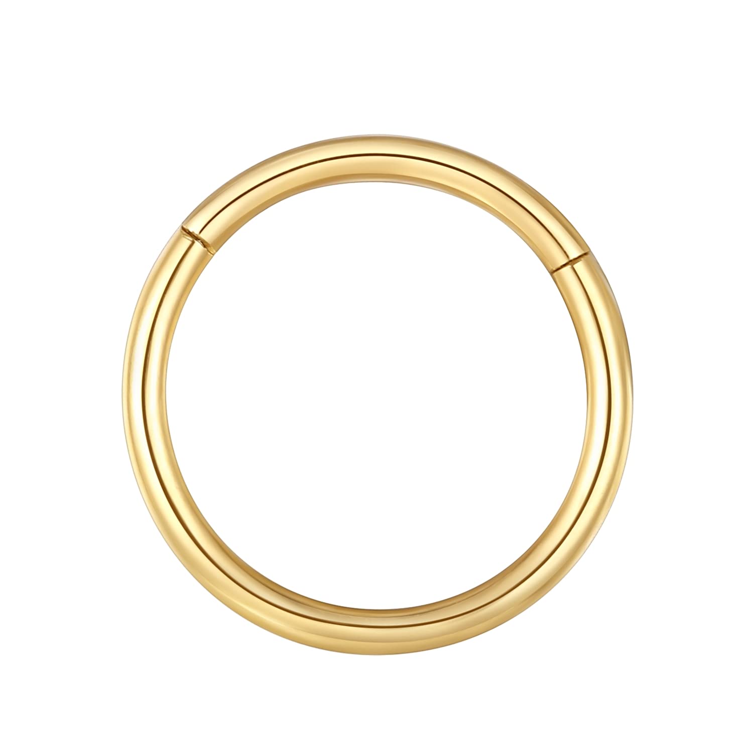 BLESSMYLOVE Nasenring Hoop 316L Chirurgenstahl Knorpelohrring Septum Clicker Ring 0,8 mm 1,0 mm 1,2 mm 1,6 mm 2,0 mm Edelstahl Klappbarer Segmentring Lippenring Conch Daith Helix Rook Tragus Lobe Snug Ear Body Piercing Schmuck