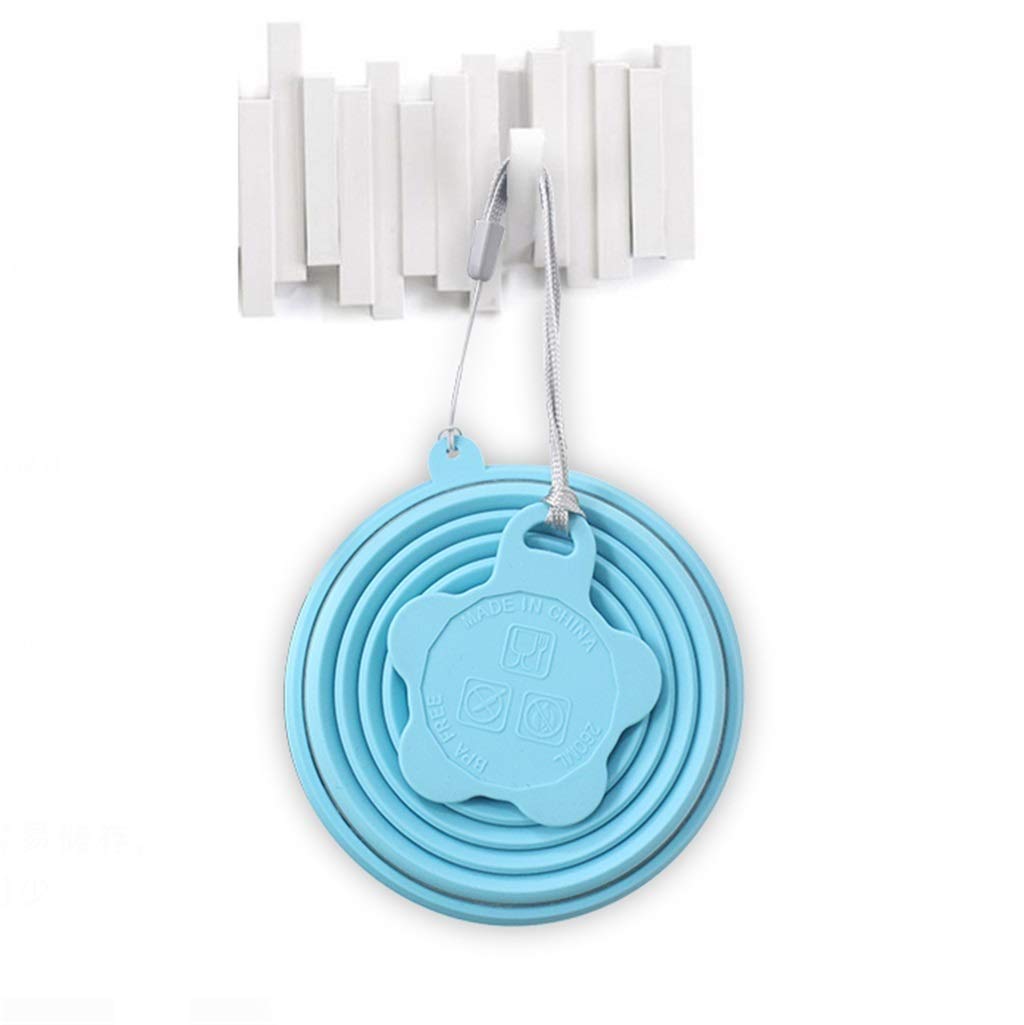 Faltbarer Campingbecher, Mehrzweck Outdoor-Reisen Mundspülbecher Tragbar Mini (6 Farben)