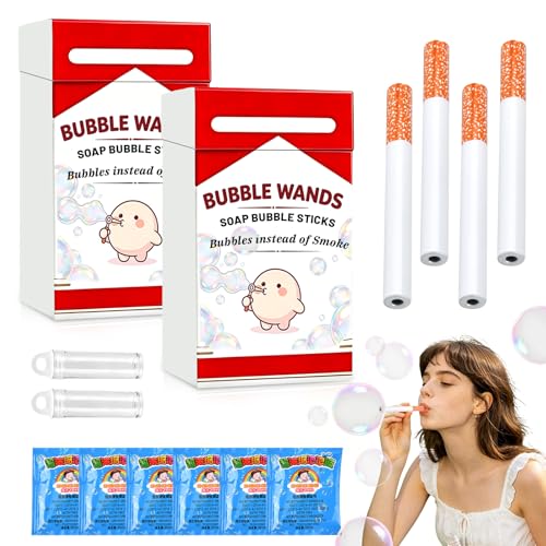 2PCS Bubble Cigarettes-Blowing Stress Relief Toys Fake-Cigarettes Toys