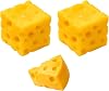 Cheese Squishy, Soft and Flexible Desk, Ideal for Office Use and Focus Enhancement, Includes One Triangular Cheese and Two Square Cheese Pieces