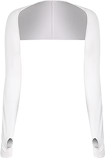 Women Cooling Shawl Arm Sleeve with Finger Hole, Comfortable & Breathable, Anti-UV, Ladies Sun Protection Cooler Shrug
