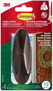 Command Large Bronze Outdoor Metal Design Hook 17083BZ-AW