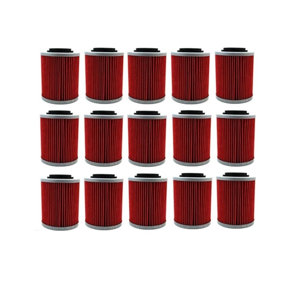 15x Filtro olio for 500 850 570 1000 1000R Max 400 450 500 650 800 800R SKI Trail V-800 Quad