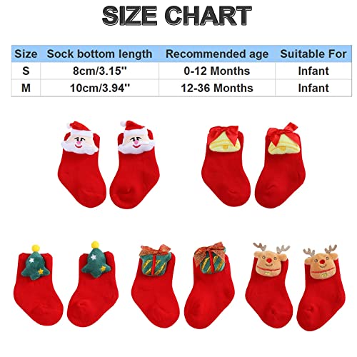 Christmas Baby Socks Toddlers Boys Girls Children Kids Socks Soft Bottom Toddler Lumpy Space (Khaki, 12-36 Months)4