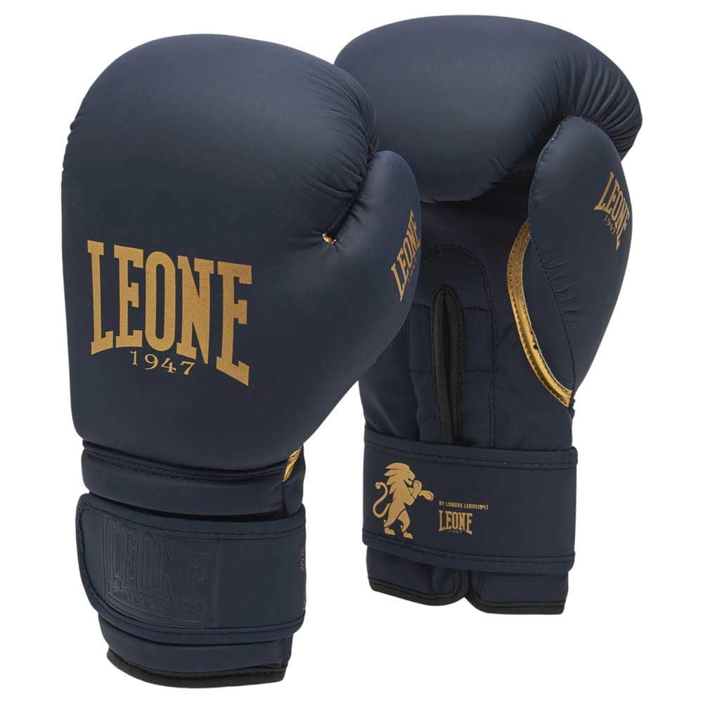 LEONE 1947 Black&Gold Artificial Leather Boxing Gloves 14 oz