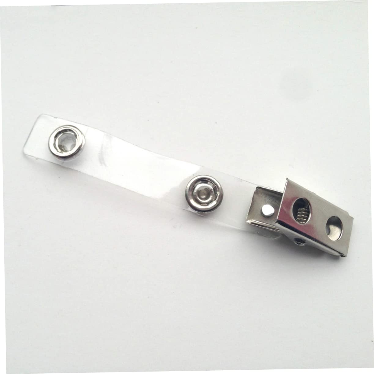PLAFOPE Porta Tessere Identificative Con Clip in Metallo Per Badge Lacci in Pvc Bobina Retrattile Per Seminari E Fiere