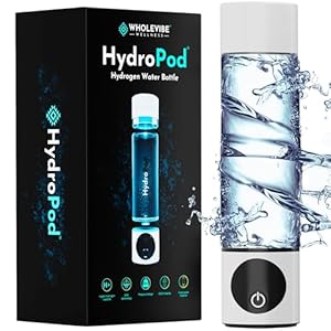 HydroPod Premium Hydrogen Water Bottle Generator – Advanced HydroHealth Hydrogenated Water Machine & Ionizer – Smart Portable Water Purifier & Filtered Hydro Water Bottle