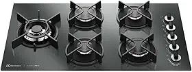 Electrolux Cooktop 5 Bocas a Gás Electrolux Espelhado Home Pro ChamaPrecisa e Multi Chama (KE5HP) Bivolt