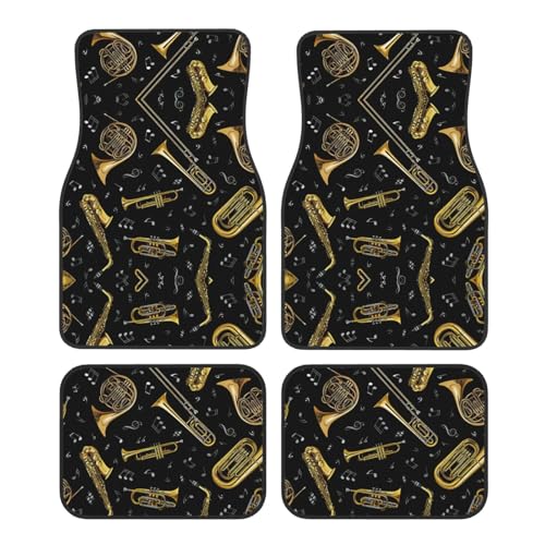 Tapis de voiture universels musique universel van berline SUV 4pcs