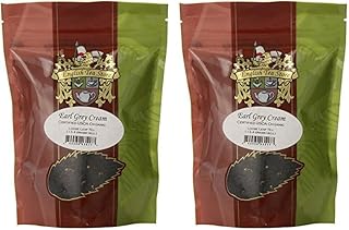 English Tea Store Loose Leaf, Organic Earl Grey Cream Tea Pouches - 4oz, 4 Ounce (Pack of 2)