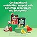 Benefiber Prebiotic Fiber + Supergreens Dietary Supplement Powder, Watermelon Lemonade Flavor, 8.8 oz (250g)