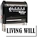MaxStamp - Large Self-Inking Living Will Stamp (Red Ink)