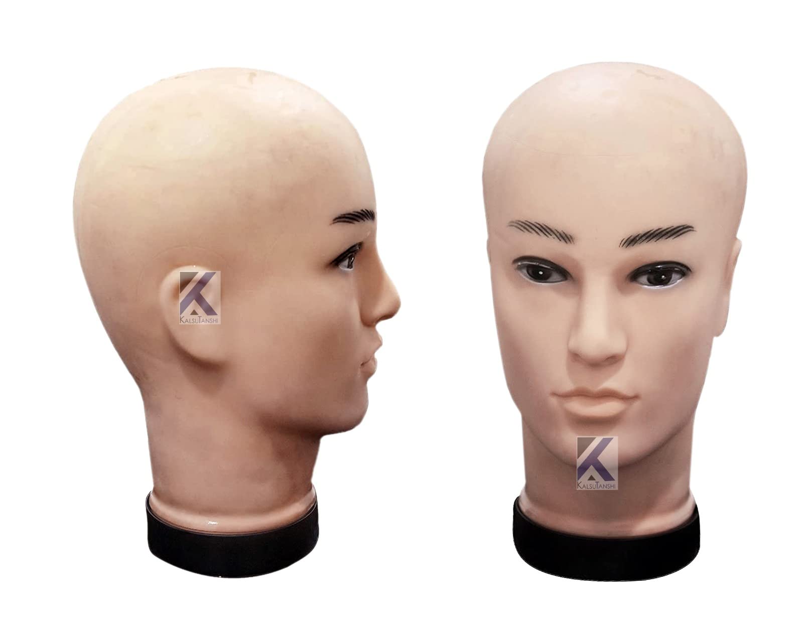 KALSUTANSHI ᵀᴹ : MALE Head Mannequin Dummy - Display Stand Hair Wig | Scarf | Cap | Face for Sunglasses | Eye Glasses Holder | Male Head Mannequin for Wig, Hat and Sunglasses Display-image-15