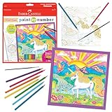Faber-Castell Paint by Number Foil Fun - Unicorns - Color and Display 1 Unicorn Paint by Number Board (Ages 7+)