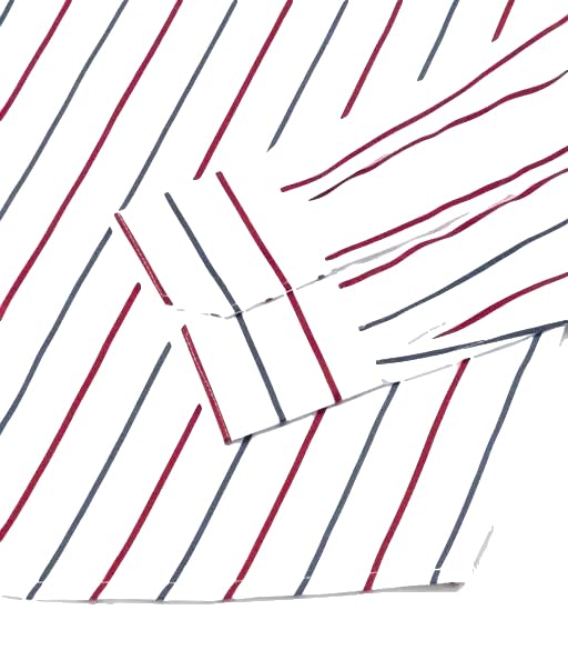 Image of Mahima Ethnic Centre's Men's Vertical Striped Cotton Blend Shirt Business Casual Button Down