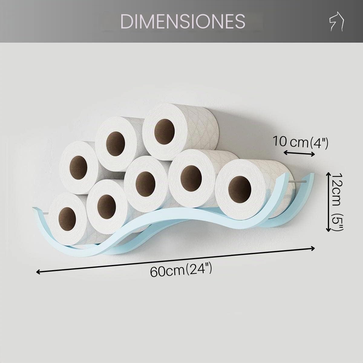 Portarrollos de papel higiénico de madera para papel higiénico, soporte de madera para papel higiénico