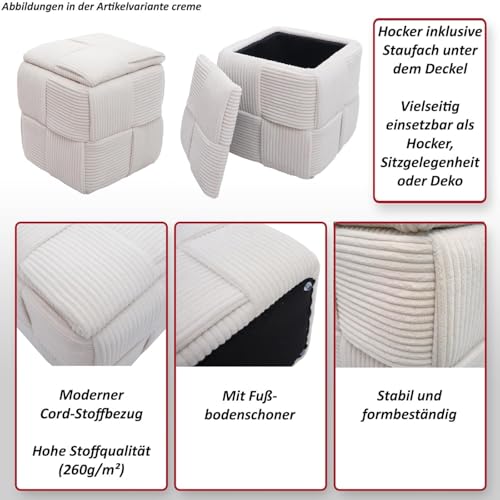 Tabouret HWC-Q47 Mendler pour remplacer les chaises encombrantes
