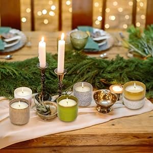 Ceramic Jar Candles, Soy Candles for Home Unscented, Decorative Candles Gift for Birthday, Party Holiday, Farmhouse Candle for Men and Women Holiday (20oz) Ceramic Jar Candles Soy Candles for Home Unscented Decorative Candles Gift for Birthday Party Holiday Farmhouse Candle for Men and Women Holiday 20oz