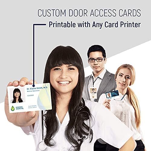 Custom Programmed Door Access Cards Prox - Compatilbe with 26 bit H10301 Format HID 1386 ISOProx II (50)