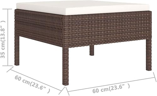 Miniatura 7 de QZZCED Juego de 12 piezas de salón de patio con cojines sofá al aire libre juego de bar de patio muebles modernos para exteriores banco de comedor