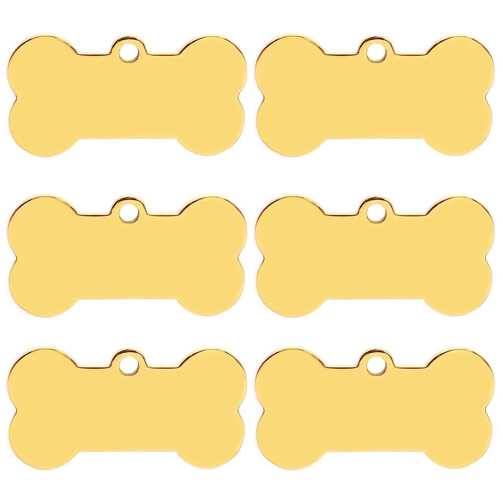 100 PCS Custom Engraved Dog Tag Nameplate Stainless Steel Blank Dog ID Tag Engravable Pet DIY Tag Nameplate Anti-Loss Cat and Dog Tag Nameplate Pet Accessories,Kudos,M-40x21x1.7mm