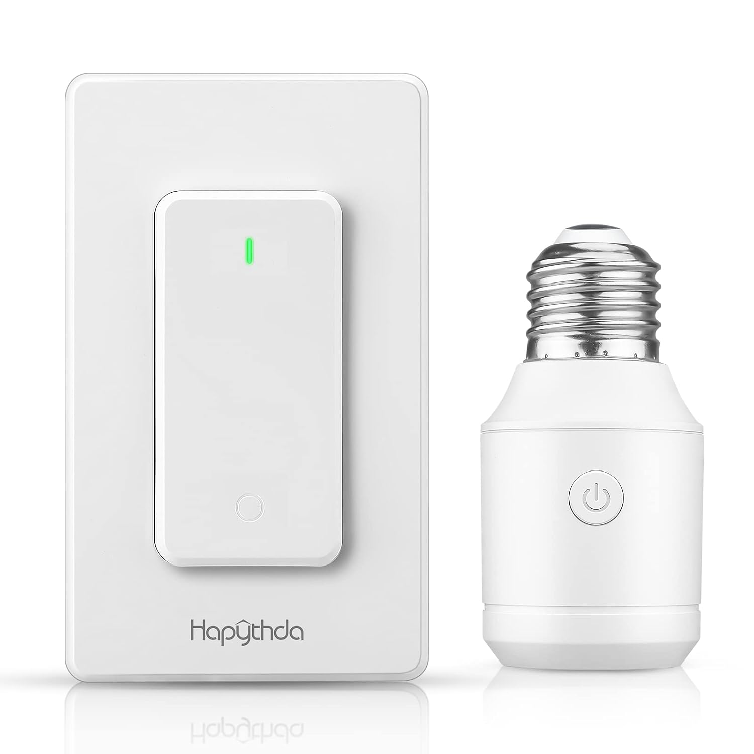 HAPYTHDA Remote Control Light Socket E26/E27 Bulb Base Holder, Wireless Wall Mounted Light