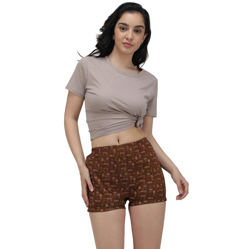 Maroon Deep Printed Bloomer -Inner Elastic for Women.-image-17