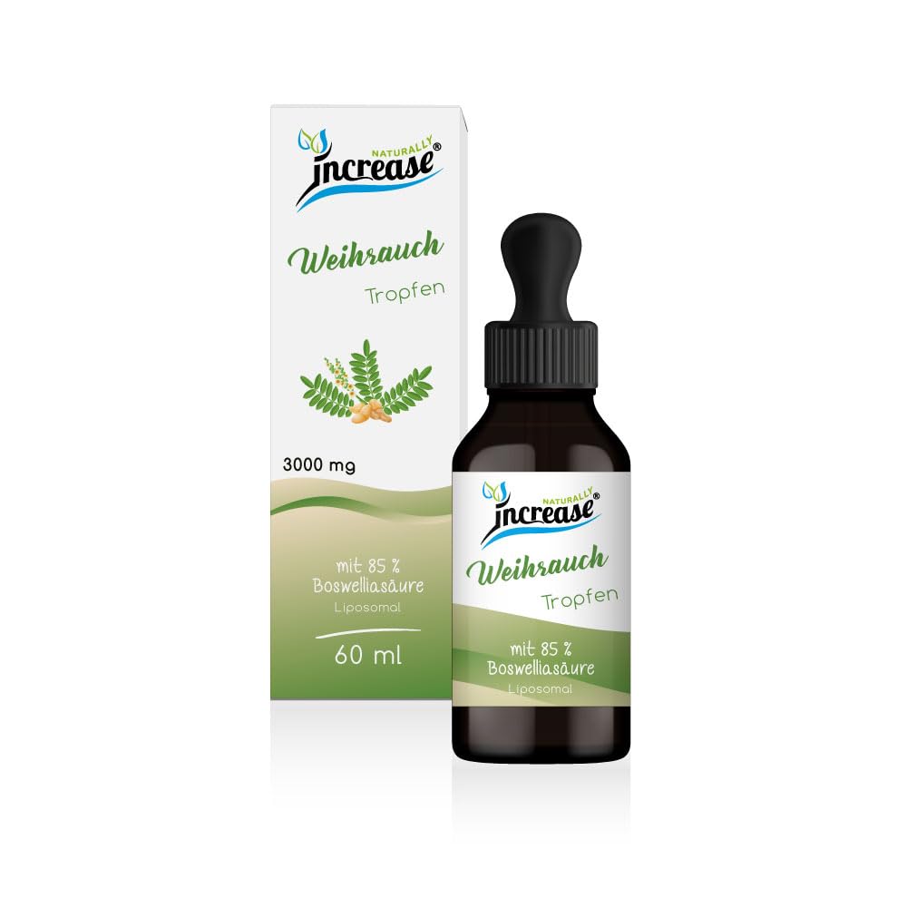 Liposomale Weihrauch Tropfen hochdosiert - (90.000mg pro Packung) 3000mg Weihrauch pro Tagesdosis davon 2550 mg Boswelliasäure -MCT Öl -Hohe Bioverfügbarkeit
