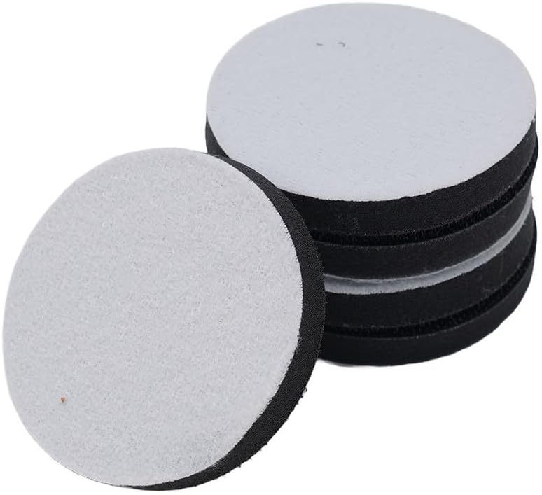 5 Pack Soft Density Interface Pad Sponge Buffer Backing for 50mm 75mm Sanding Discs, Flexible Reduces Vibration for Orbital Sander Polishing on Auto Body Curves and Edges(5pcs 75mm)