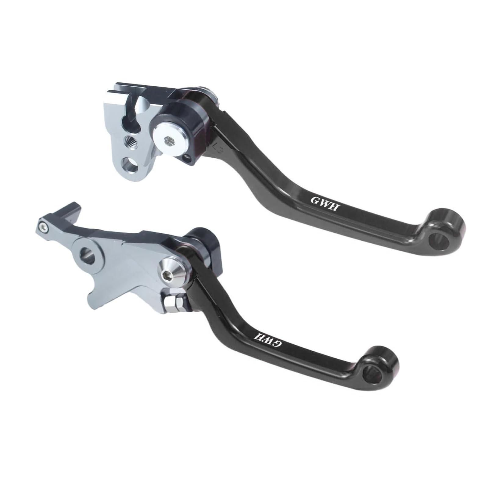 Motorcycle Billet Foldable Brake Clutch Lever Handle CNC Aluminum Pivot for TRX400EX TRX 400 EX 1999-2008 Dirt Pit Bike (Black)