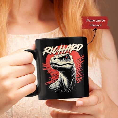 Taza personalizada de cerámica con diseño de dinosaurio 11oz miniatura 2