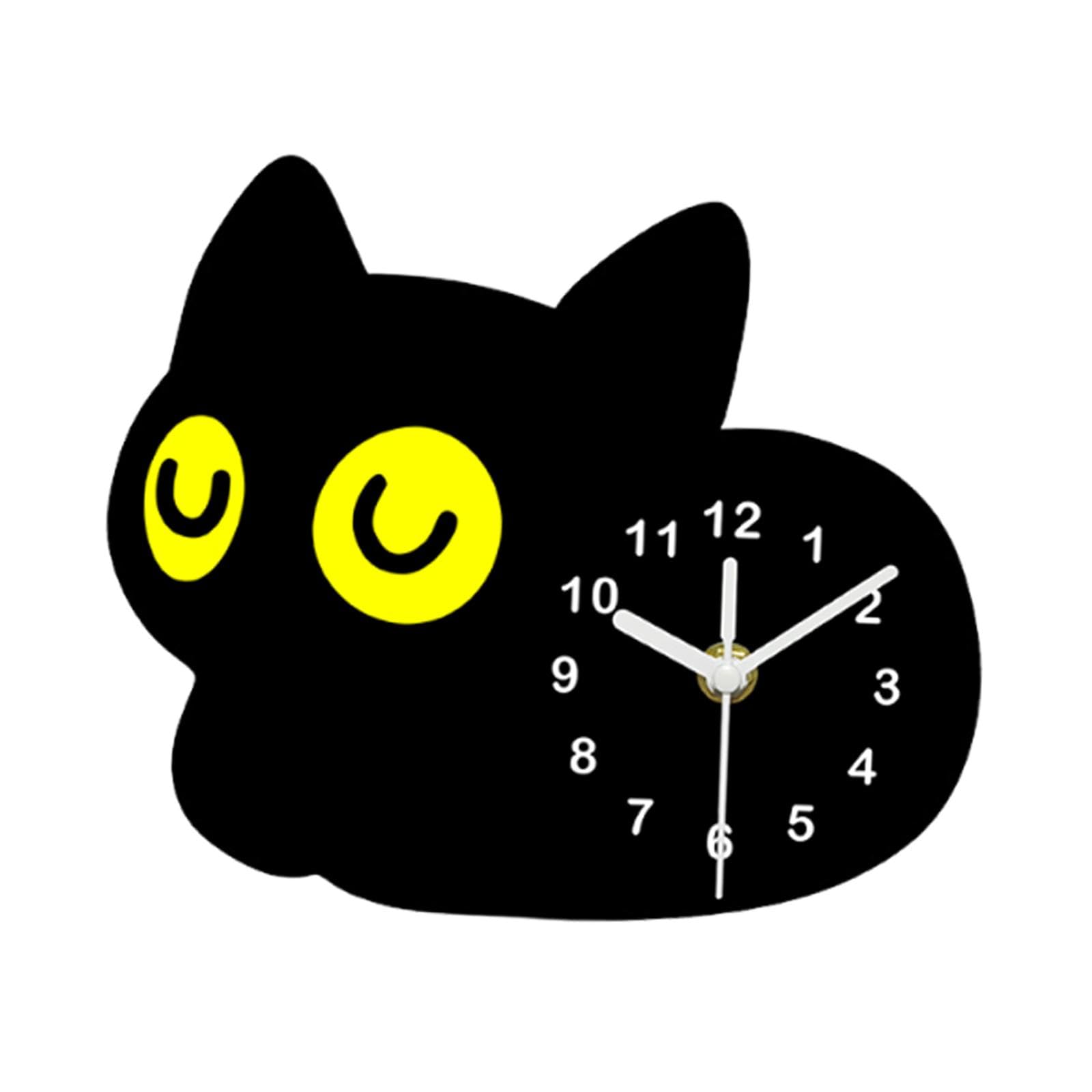 Horloge de table chat tendre et rassurante pour une chambre d'enfant pleine de douceur