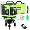 Seesii 4D Laser Level, 16 Lines Green Beam Line Laser Self-Leveling, 4×360 Cross Line Laser for Construction and Picture…