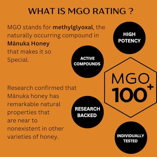 Image of Zealandia Manuka Honey Bronze Label, Certified MGO 100+, Premium New Zealand Manuka Honey Multifloral - Pure & Rich, 250g (Pack of 1)