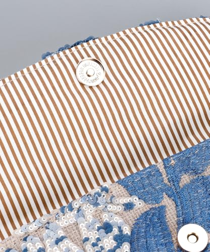 Floral Embroidery Sequin Evening Clutch Bags Women Evening Clutch Bag Cute Evening Handbag for Prom Party Wedding 20253