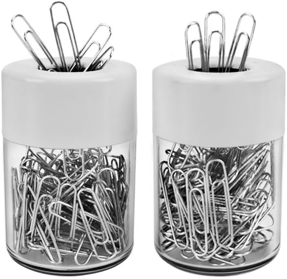 Acrimet Paper Clip Holder Dispenser, Round Design